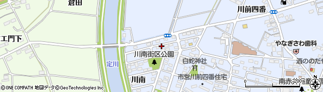 宮城県東松島市赤井川南周辺の地図