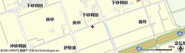 宮城県東松島市小松（伊勢浦）周辺の地図