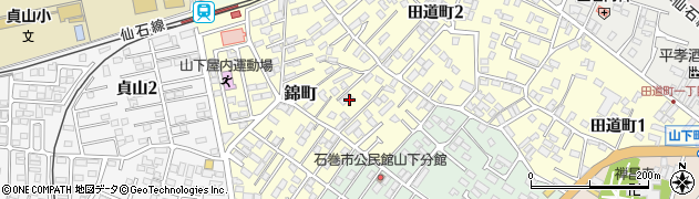 宮城県石巻市錦町周辺の地図