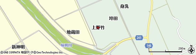 宮城県大郷町（黒川郡）山崎（上野竹）周辺の地図