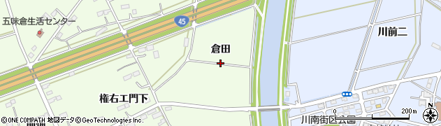 宮城県東松島市大曲（倉田）周辺の地図