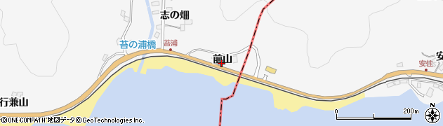 宮城県石巻市沢田前山周辺の地図