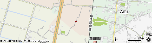 山形県東根市六田261周辺の地図