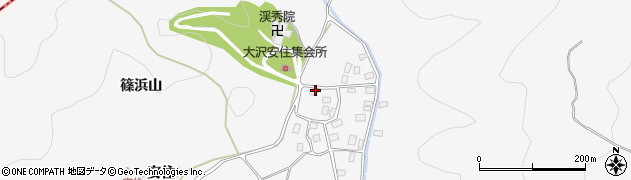 宮城県女川町（牡鹿郡）浦宿浜（大沢）周辺の地図