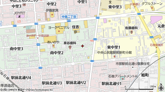 〒986-0814 宮城県石巻市南中里の地図