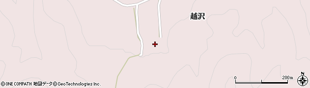 新潟県村上市越沢592周辺の地図
