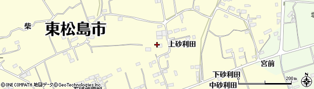 宮城県東松島市小松（上砂利田）周辺の地図