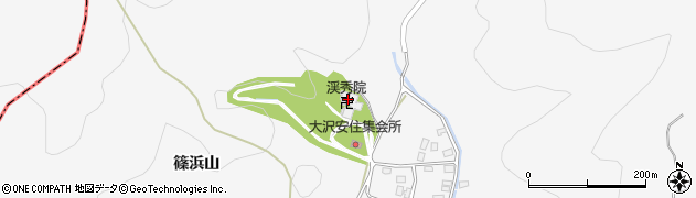 宮城県女川町（牡鹿郡）浦宿浜（篠浜山）周辺の地図