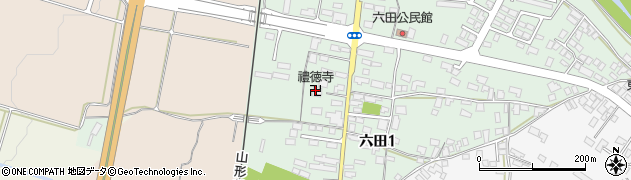 禮徳寺周辺の地図