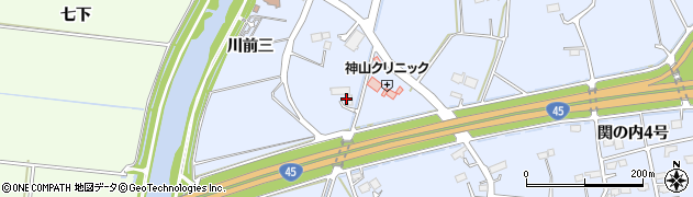 宮城県東松島市赤井川前五番周辺の地図