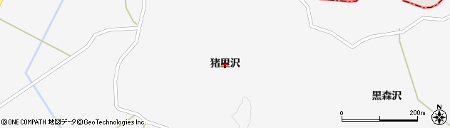 宮城県松島町（宮城郡）竹谷（猪里沢）周辺の地図