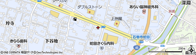 幸楽苑蛇田店周辺の地図