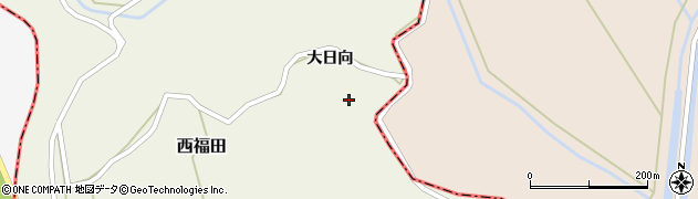 宮城県東松島市西福田（大日向）周辺の地図