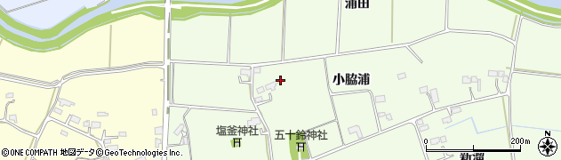 宮城県東松島市大曲（小脇浦）周辺の地図