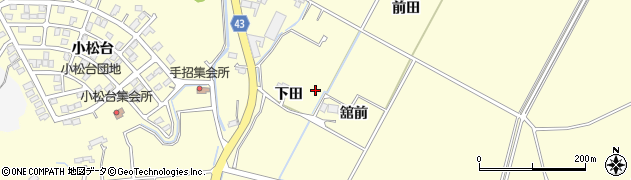 宮城県東松島市小松前田周辺の地図