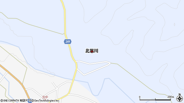 〒959-3924 新潟県村上市北黒川の地図
