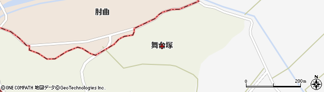 宮城県東松島市西福田（舞台塚）周辺の地図