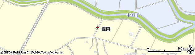 宮城県東松島市小松養閑周辺の地図