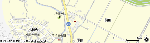 宮城県東松島市小松（舘前）周辺の地図