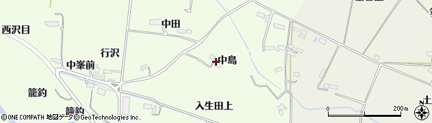 宮城県大和町（黒川郡）吉田（中島）周辺の地図