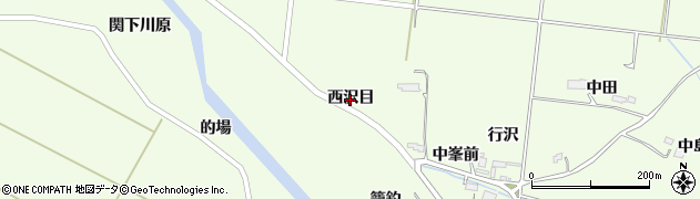 宮城県大和町（黒川郡）吉田（西沢目）周辺の地図