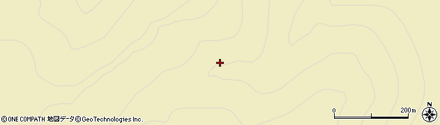 トノガ沢周辺の地図