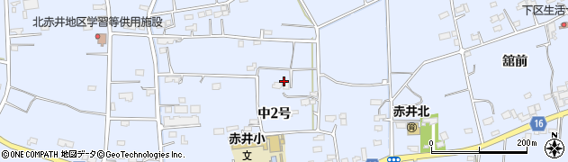 宮城県東松島市赤井（中２号）周辺の地図