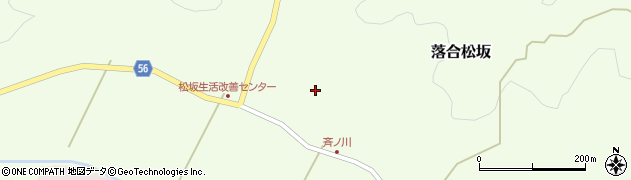 宮城県大和町（黒川郡）落合松坂（斉ノ前）周辺の地図