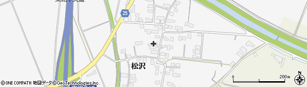 山形県東根市松沢43周辺の地図