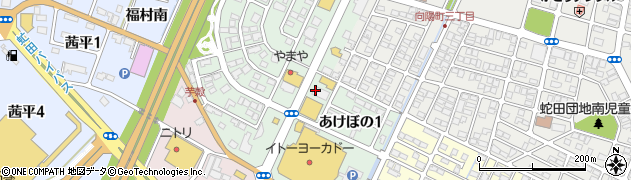 ヤマト屋書店　あけぼの店総務部周辺の地図