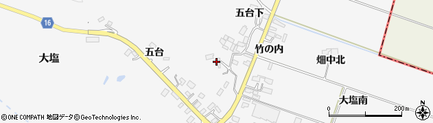 宮城県東松島市大塩（五台下）周辺の地図