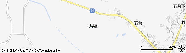 宮城県東松島市大塩周辺の地図
