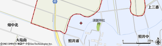 宮城県東松島市赤井（照井浦）周辺の地図