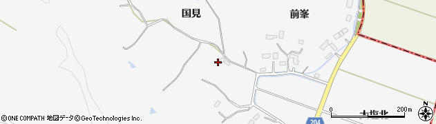 宮城県東松島市大塩（国見）周辺の地図
