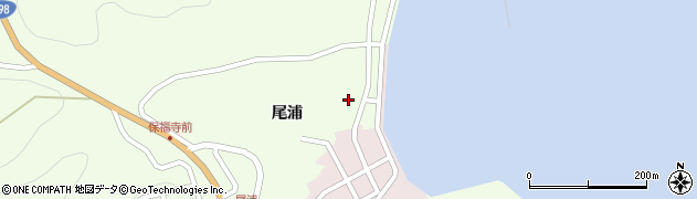 宮城県女川町（牡鹿郡）尾浦（尾浦）周辺の地図
