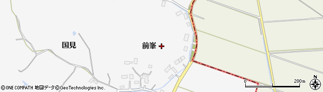 宮城県東松島市大塩（前峯）周辺の地図
