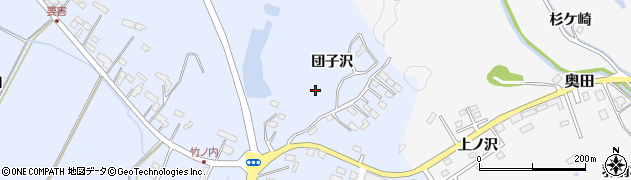 宮城県黒川郡大衡村大衡団子沢周辺の地図
