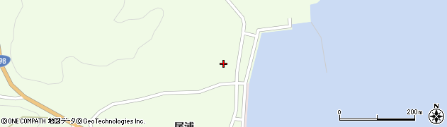 宮城県女川町（牡鹿郡）尾浦（鯛ノ浜）周辺の地図