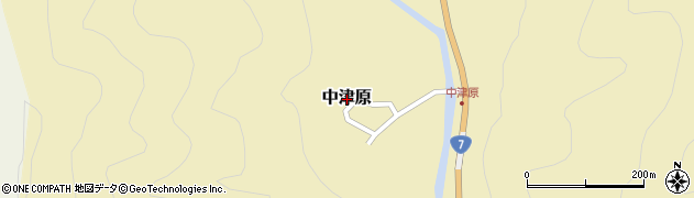 新潟県村上市中津原周辺の地図