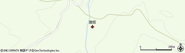 旗坂野営場周辺の地図
