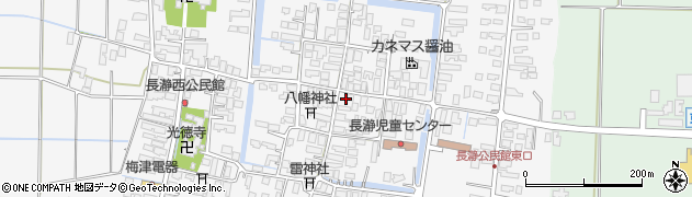 山形県東根市長瀞周辺の地図