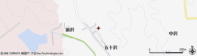 宮城県大衡村（黒川郡）奥田（五十沢）周辺の地図