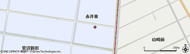 宮城県東松島市赤井東周辺の地図