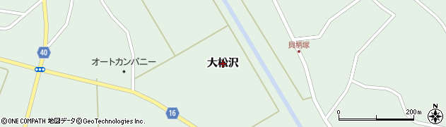 宮城県大郷町（黒川郡）大松沢周辺の地図