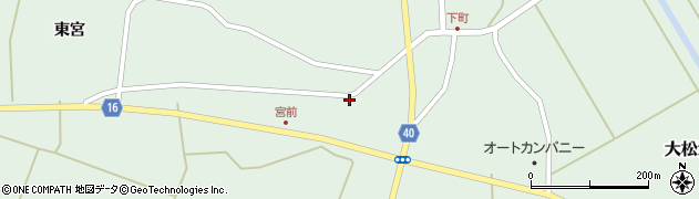 宮城県大郷町（黒川郡）大松沢（腰廻畑）周辺の地図