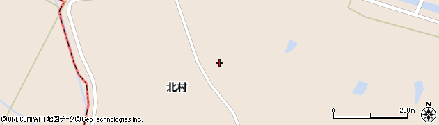 宮城県石巻市北村（群田）周辺の地図