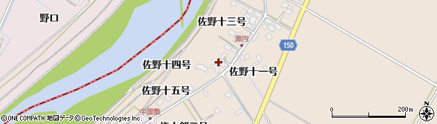 宮城県遠田郡美里町二郷佐野十号周辺の地図