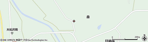 宮城県大郷町（黒川郡）大松沢（森前）周辺の地図