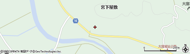 宮城県大郷町（黒川郡）大松沢（宮下屋敷）周辺の地図