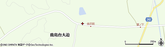 宮城県大崎市鹿島台大迫金沢周辺の地図